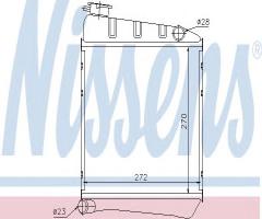 Nissens 60519 chłodnica silnika austin, austin mini, rover mini