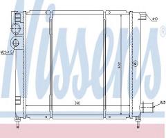 Nissens 61397 chłodnica silnika citroen, citroËn ax (za-_)
