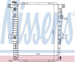 Nissens 62060 chłodnica silnika ford, ford usa explorer (un46)