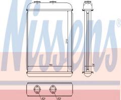 Nissens 72662 nagrzewnica opel-system delphi, opel astra h kombi (l35)