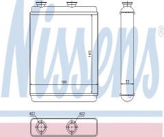 Nissens 72663 nagrzewnica opel, opel meriva