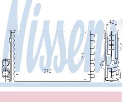 Nissens 73356 nagrzewnica renault, renault safrane i (b54_)