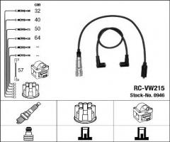Ngk rc-vw215 przewody wysokiego napięcia komplet  seat vw rc-vw215, seat toledo i (1l)