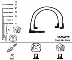 Ngk rc-vw232 przewody wysokiego napięcia komplet  seat vw rc-vw232, seat ibiza ii (6k1)