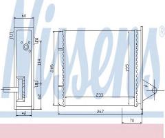 Nissens 71448 nagrzewnica fiat, fiat palio (178bx)