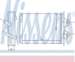 Nissens 71449 nagrzewnica fiat, fiat cinquecento (170)