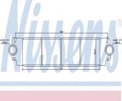 Nissens 96683 intercooler volkswagen, vw transporter v autobus (7hb, 7hj, 7eb, 7ej, 7ef)