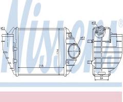 Nissens 96690 intercooler audi***, audi a4 (8d2, b5), skoda superb (3u4), vw passat variant (3b5)