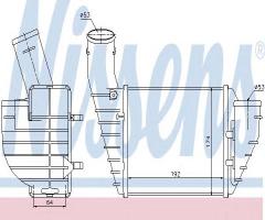 Nissens 96691 intercooler audi, audi a4 (8d2, b5), skoda superb (3u4), vw passat variant (3b5)