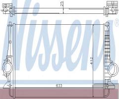 Nissens 96692 intercooler ford, ford galaxy (wgr), seat alhambra (7v8, 7v9)