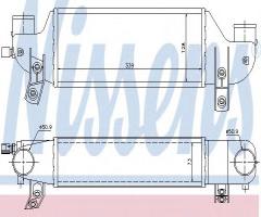 Nissens 96693 intercooler ford, ford focus (daw, dbw)