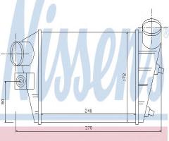 Nissens 96698 intercooler alfa-romeo, alfa romeo 147 (937)