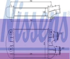 Nissens 96701 intercooler fiat, fiat brava (182)