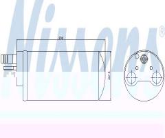 Nissens 95341 osuszacz klimatyzacji renault, renault laguna ii (bg0/1_)