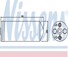 Nissens 95345 osuszacz klimatyzacji mazda, mazda 626 v (gf)