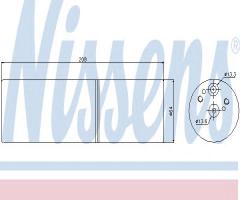 Nissens 95231 osuszacz klimatyzacji mercedes,, maybach maybach (240_), mercedes-benz klasa s (w220)