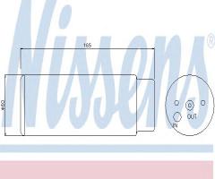 Nissens 95380 osuszacz klimatyzacji mercedes,, mercedes-benz klasa m (w163)