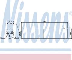Nissens 95383 osuszacz klimatyzacji nissan, infiniti ex, nissan x-trail (t31)