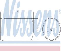 Nissens 95365 osuszacz klimatyzacji chrysler, chrysler neon ii, dodge neon ii