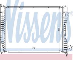 Nissens 61231 chłodnica silnika citroen, citroËn xm (y3), peugeot 605 (6b)