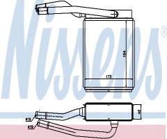 Nissens 71746 nagrzewnica ford