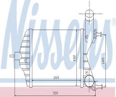 Nissens 96703 intercooler fiat, fiat idea, lancia ypsilon (843)