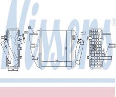 Nissens 96708 intercooler audi, audi a4 (8e2, b6)
