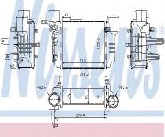 Nissens 96709 intercooler audi, audi a4 (8e2, b6)