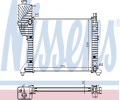 Nissens 62687a chłodnica silnika mercedes,, mercedes-benz sprinter 2-t autobus (901, 902)
