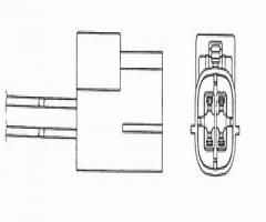 Ngk oza544-n14 sonda lambda nissan oza544-n14, nissan almera ii hatchback (n16)