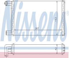 Nissens 72004 nagrzewnica mercedes,, mercedes-benz klasa g (w460), puch g-modell (w 461)