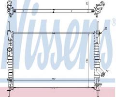 Nissens 62128 chłodnica silnika ford, ford transit autobus (fd_ _, fb_ _, fs_ _, fz_ _, fc_ _)