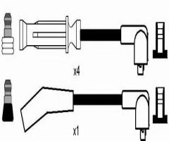 Ngk rc-rv1206 przewody wysokiego napięcia komplet  rover rc-rv1206, rover 800 (xs)