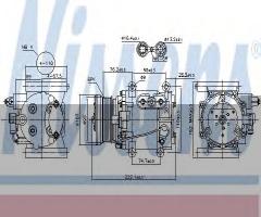 Nissens 89241 kompresor klimatyzacji jaguar, jaguar s-type (ccx)