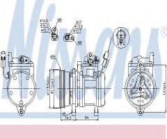 Nissens 89255 kompresor klimatyzacji kia, kia picanto (ba)