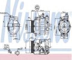 Nissens 89033 kompresor klimatyzacji mercedes,, mercedes-benz klasa g (w463)