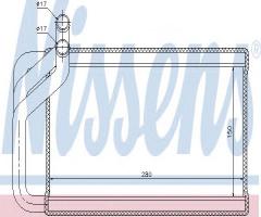 Nissens 77532 nagrzewnica kia, kia carnival / grand carnival iii (vq)
