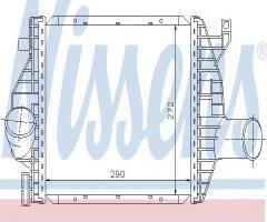 Nissens 96843 intercooler mercedes,, mercedes-benz vito autobus (638)