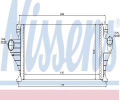 Nissens 96853 intercooler peugeot, peugeot 406 (8b)