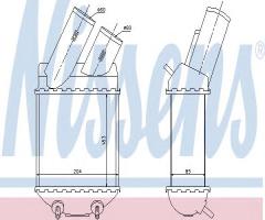 Nissens 96855 intercooler dacia renault, dacia sandero, renault megane i (ba0/1_)