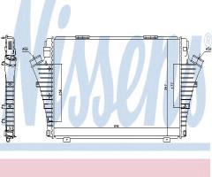 Nissens 96646 intercooler fiat opel, cadillac bls, fiat croma (194), opel signum