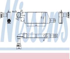 Nissens 96656 intercooler opel, opel corsa c (f08, f68)