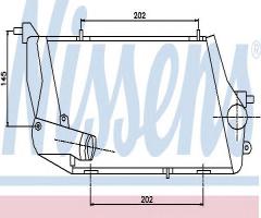 Nissens 96674 intercooler audi, audi a8 (4e_)