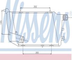 Nissens 96676 intercooler audi, audi a8 (4e_)