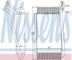 Nissens 92143 parownik audi, audi a4 (8d2, b5)