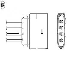 Ngk oza510-v1 sonda lambda seat vw oza510-v1, seat arosa (6h), vw lupo (6x1, 6e1)
