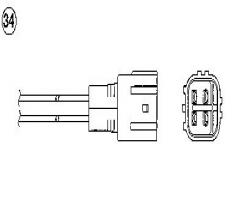 Ngk oza384-e39 sonda lambda nissan toyota* oza384-e39, toyota camry (_cv1_, _xv1_, _v1_)
