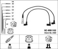 Ngk rc-mb1102 przewody wysokiego napięcia komplet  mercedes rc-mb1102, mercedes-benz sl (r107)