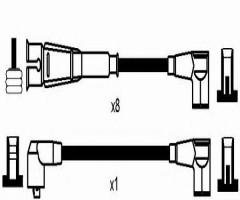 Ngk rc-mb216 przewody wysokiego napięcia komplet  mercedes rc-mb216, mercedes-benz klasa s (w116)