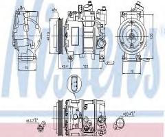 Nissens 89049 kompresor klimatyzacji audi, audi a6 (4b2, c5)